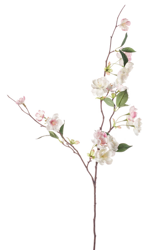 Artificial cherry blossom - 1 branch - Cream / light pink