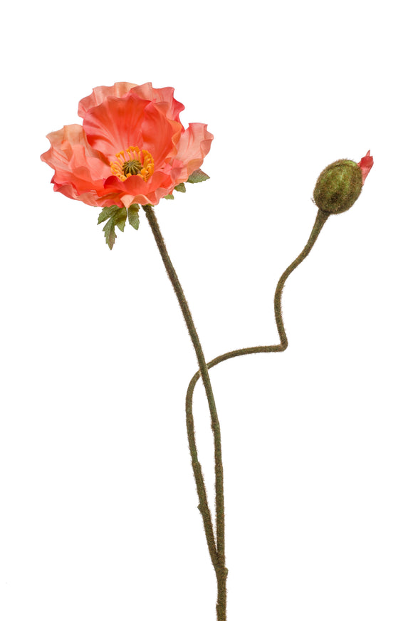 Mohnblumen künstlich - 1 Stiel