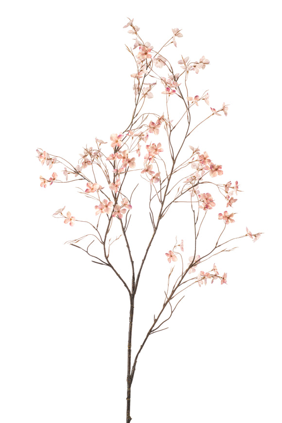 Hortensienblüte künstlich 117cm - 1 Zweig - Rosa