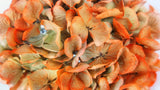 Dried hydrangea - 1 head - Orange