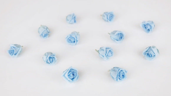 Stabilisierte Rosen Kiara 2 cm - 12 Stück - Baby blue - Si-nature