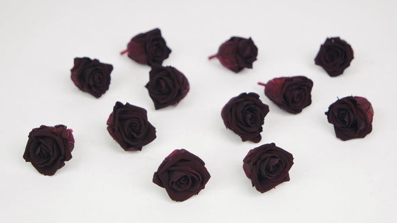 Stabilisierte Rosen Kiara 2 cm - 12 Stück - Bordeaux - Si-nature