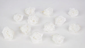 Stabilisierte Rosen Kiara 2 cm - 12 Stück - Pure white - Si-nature